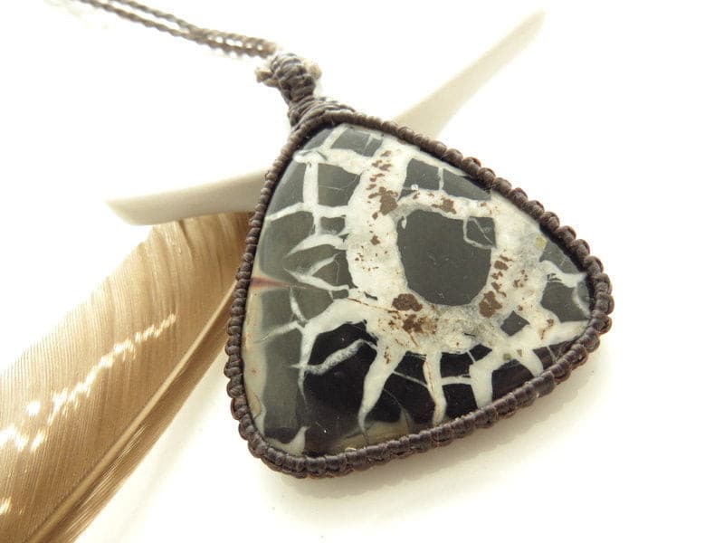 Septarian Necklace / Septarian Geode / Unique gift ideas