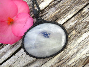 Blue Moonstone pendant necklace, moonstone healing properties