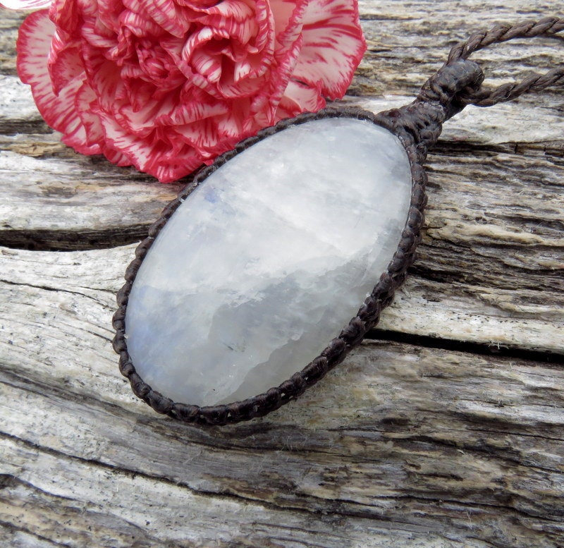 Mother's day gift ideas, Blue Flash Moonstone pendant