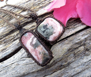 Valentines day gift ideas Rhodocrosite with Pyrite soulmate jewelry set layering necklace gemstone set best friend gift mom gift