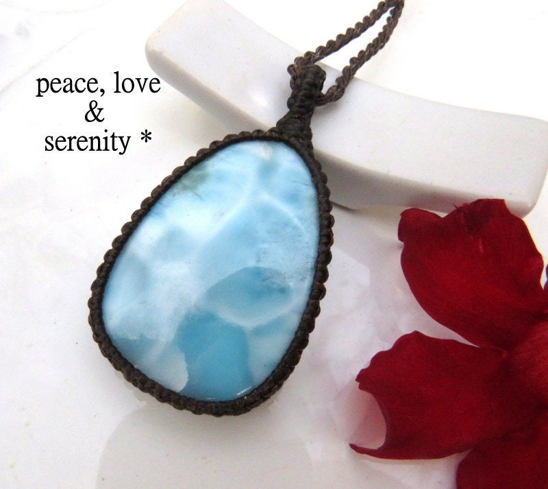 Christmas gift ideas for her, Larimar necklace