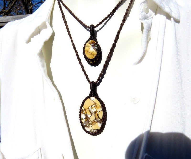 Brecciated Mookaite Jasper Necklace set, mookaite jewelry, mookaite necklace, radiolarite, macrame necklace, earth aura creations