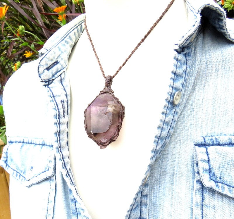 RARE Shangaan Amethyst crystal necklace, christmas gift ideas, soulmate crystal, amethyst jewelry, african Amethyst, rare crystals