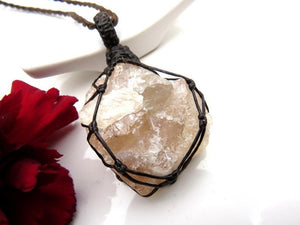 topaz healing gemstone necklace