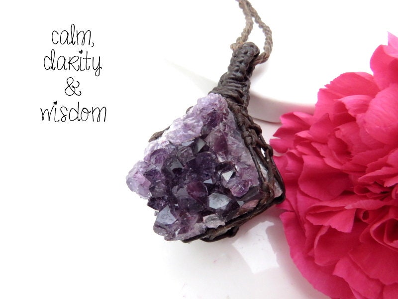 Mothers Day gift ideas, Amethyst necklace