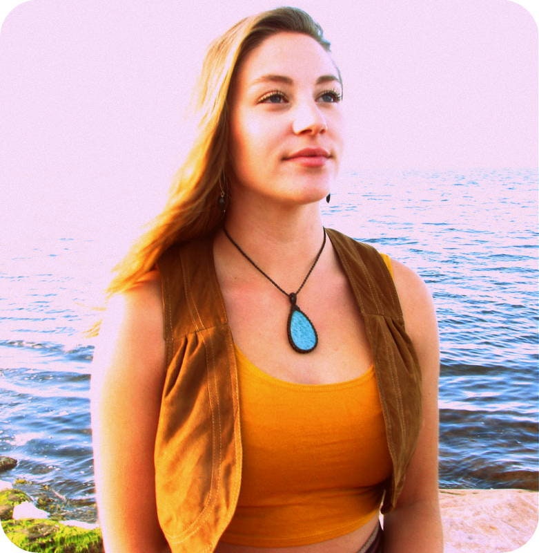 Amazonite Necklace, Amazonite pendant