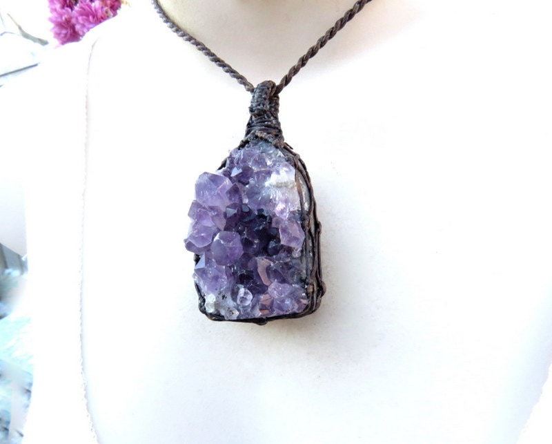 Mothers Day Gift Ideas, Amethyst necklace