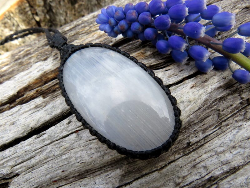 Goddess Moonstone macrame gemstone necklace womens jewelry gifts christmas gifts for her moonstone pendant moonstone meaning healing