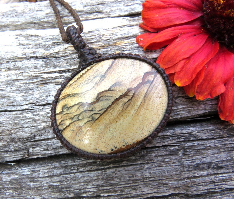 Scenic Jasper necklace, picture jasper