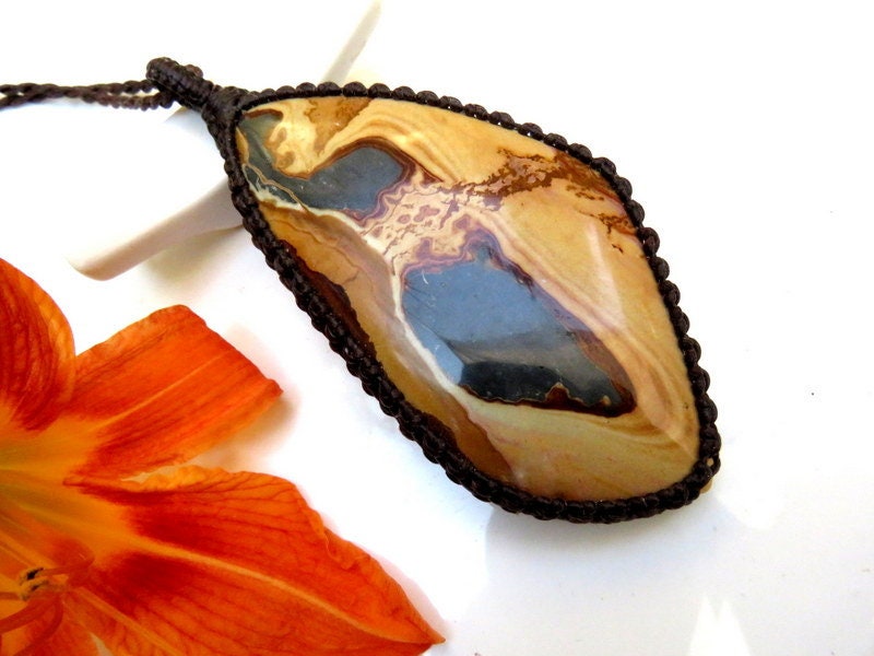 Soldier Mountain Jasper Necklace, Jasper pendant