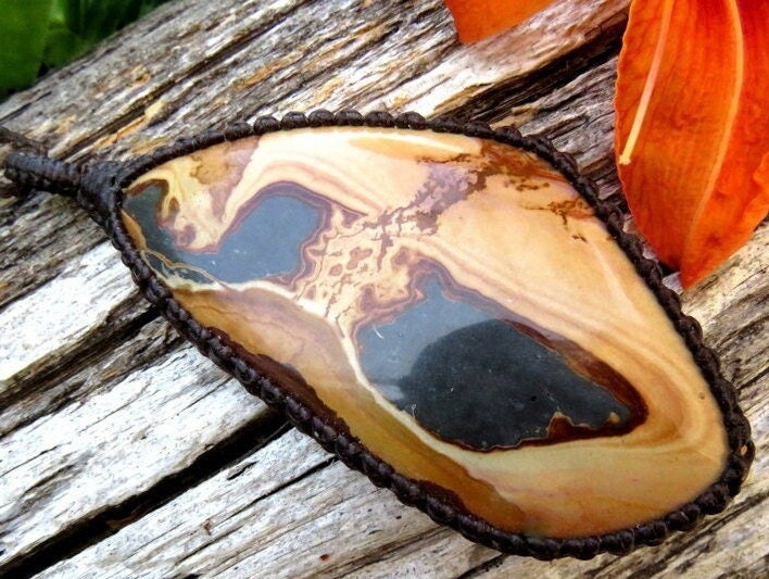 Soldier Mountain Jasper Necklace, Jasper pendant