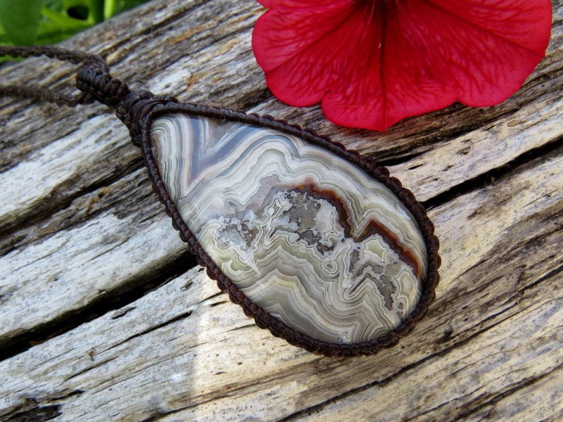 Crazy Lace Agate Necklace, crazy lace agate