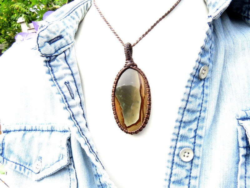 Polychrome Jasper necklace, polychrome jasper