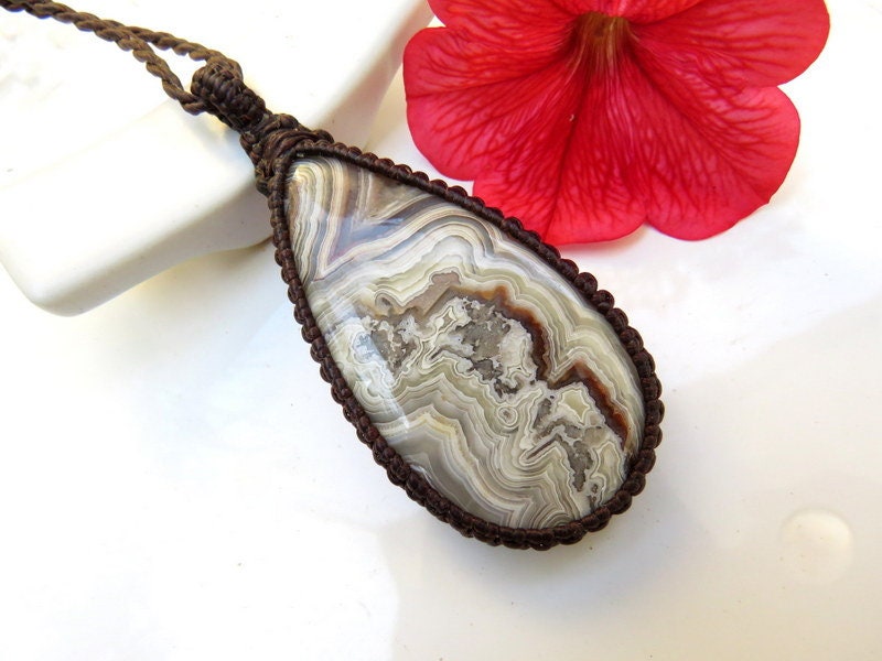 Crazy Lace Agate Necklace, crazy lace agate