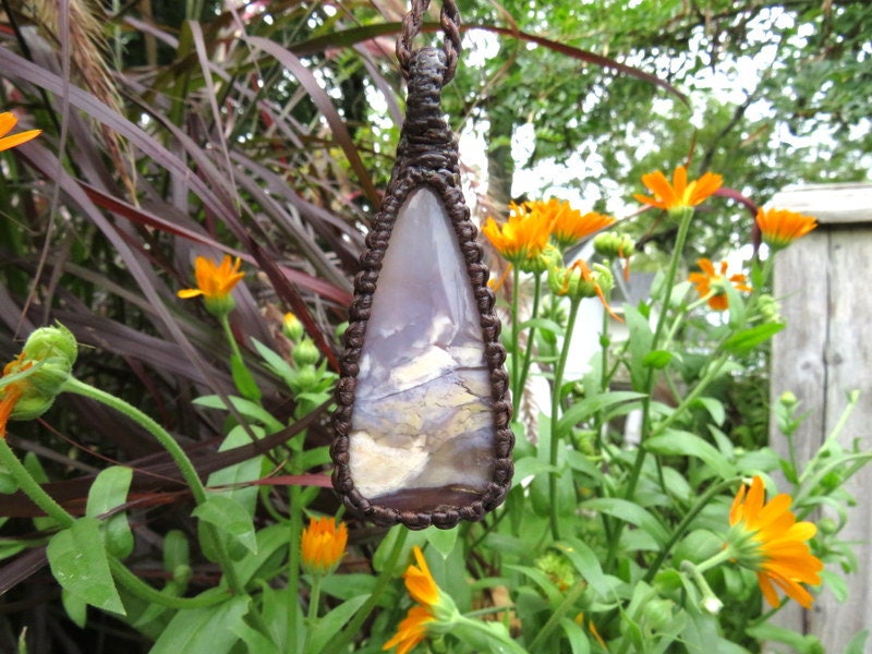 Purple Chalcedony necklace / chalcedony jewelry