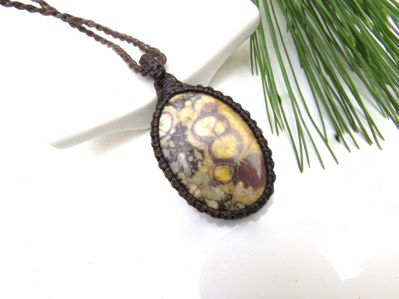 Birdstone Jasper Necklace / Jasper Jewelry