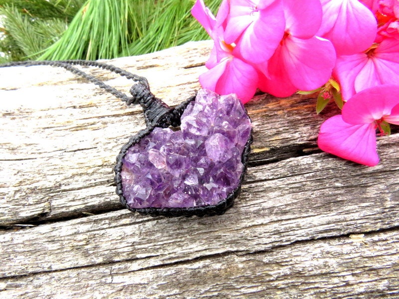 Mothers day gift ideas, Amethyst Heart necklace