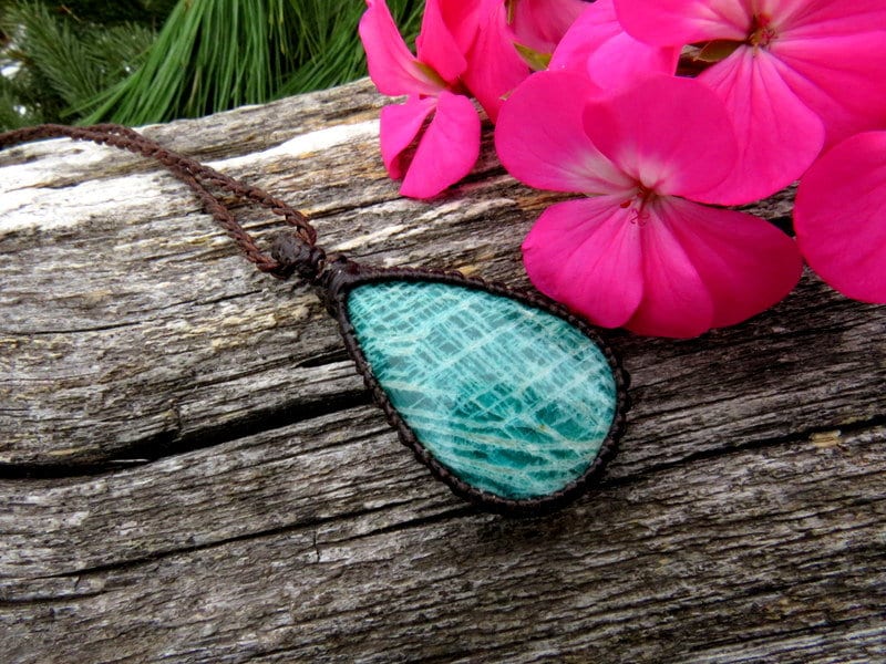 Amazonite Necklace, Amazonite pendant