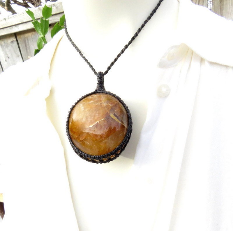Golden Healer Quartz Necklace, for the zen seeker