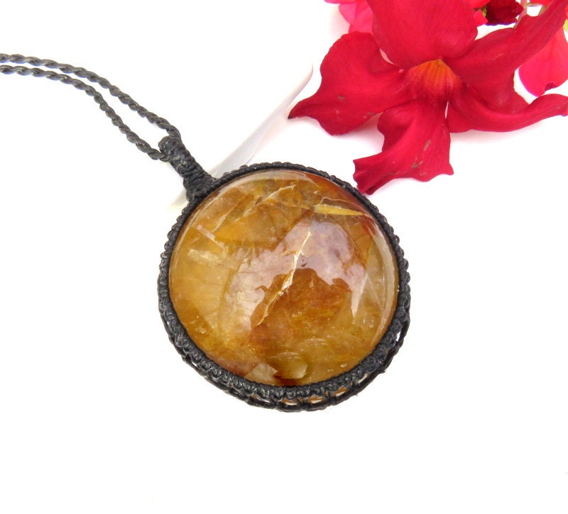 Golden Healer Quartz Necklace, for the zen seeker