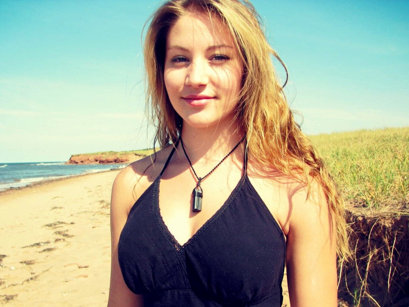 Black Tourmaline Crystal necklace, black tourmaline healing crystal pendant