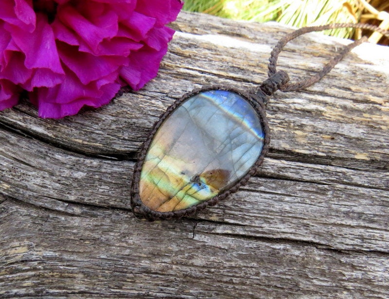 Blue Labradorite Necklace, gift for her
