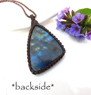 Blue Labradorite gemstone necklace, teardrop gemstone necklace, statement jewelry, christmas gift ideas for her, for mom, wife gift dea