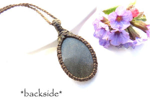 Golden Sheen Obsidian necklace, obsidian jewelry, fathers day gift, great gift ideas, gift ideas for the rock collector