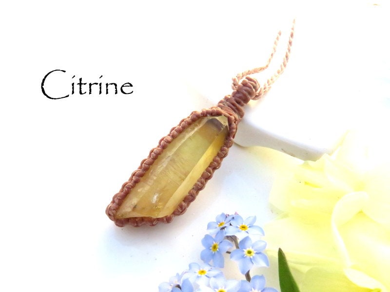 Zambian Citrine necklace, mother gift, father gift, november birthstone, crystal necklace, raw citrine, citrine crystal meaning