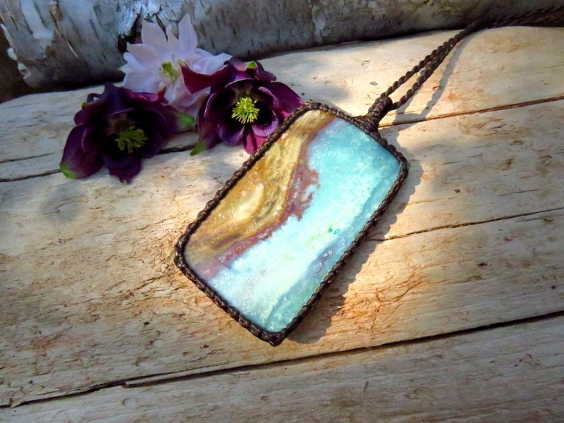 Jewelry Gifts for her, Opalized Petrified Wood