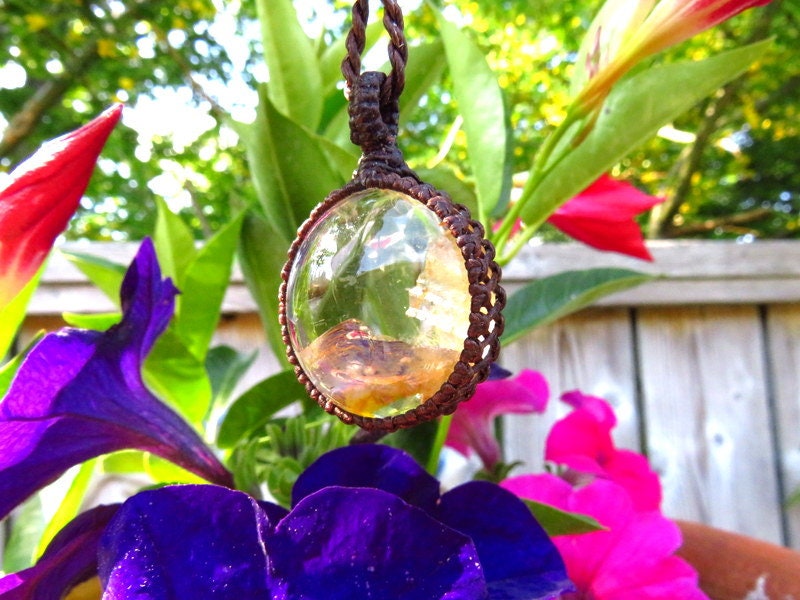 Garden Quartz Healing Crystal necklace, Womens healing crystal jewelry