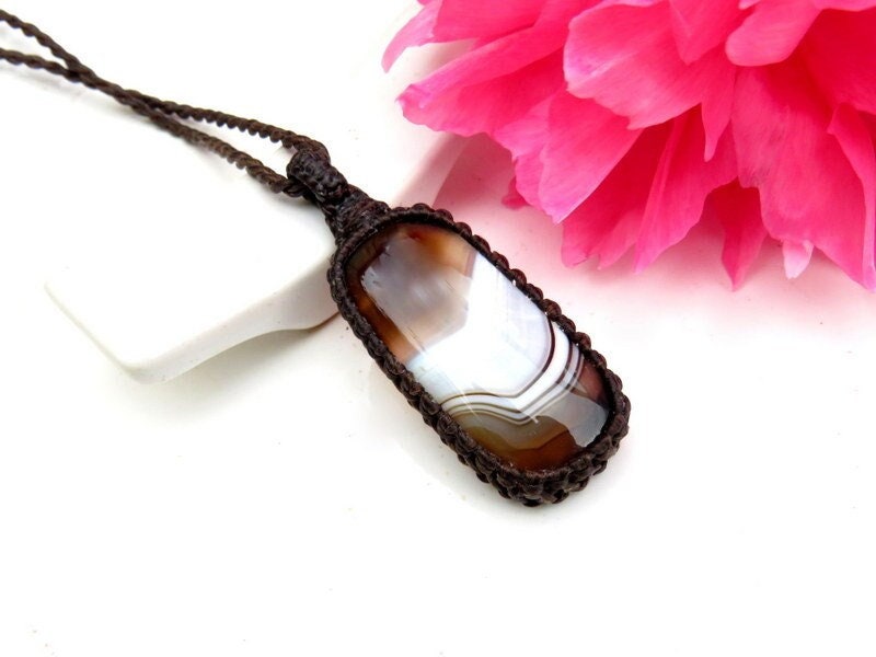 Christmas gifts for her, sardonyx gemstone necklace