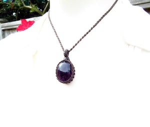 Gifts for her, Amethyst gemstone necklace, Amethyst crystal pendant, Reiki Healing jewelry, February birthstone necklace, gifts for her