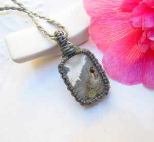 Ocean Jasper gemstone healing necklace, solar plexus healing, expression of love, druzy jewelry, jasper healing stone necklace,