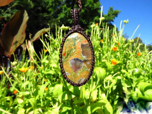 Rainforest Jasper Necklace, rhyolite necklace, jasper jewelry, earth Day necklace, gift ideas for the earth lover, Hippy style, boho jewelry