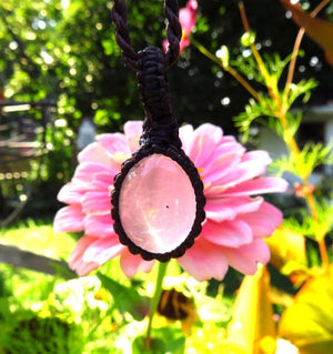 Rose quartz pendant necklace, expression of love, rose quartz jewelry, minimalist necklace, pink gifts, for her, Earth Aura Creations