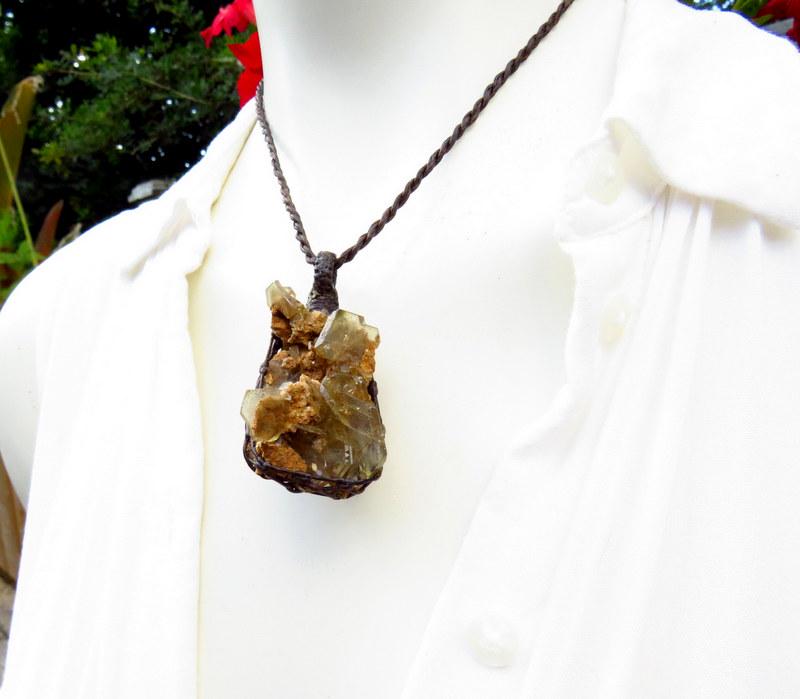 Rare Barite crystal necklace, father's day gift, barite crystal, barite gemstone, healing barite jewelry, rare crystal, barite meaning