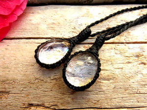 Faceted Quartz Crystal Necklace Set / Crystal jewellery / Quartz necklace / Facet Cut / Quartz Jewelry / Chic design / Healing Stone