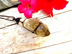 Kundalini Citrine crystal healing gemstone necklace, unique christmas, gift ideas for her, gifts for mom, celestial gifts, natural crystals