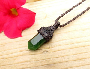 Abundance Jade necklace, Nephrite Jade pendant, Green Jade, Jade jewelry, crystal jewelry, Success crystal, gift ideas for the boho beauty