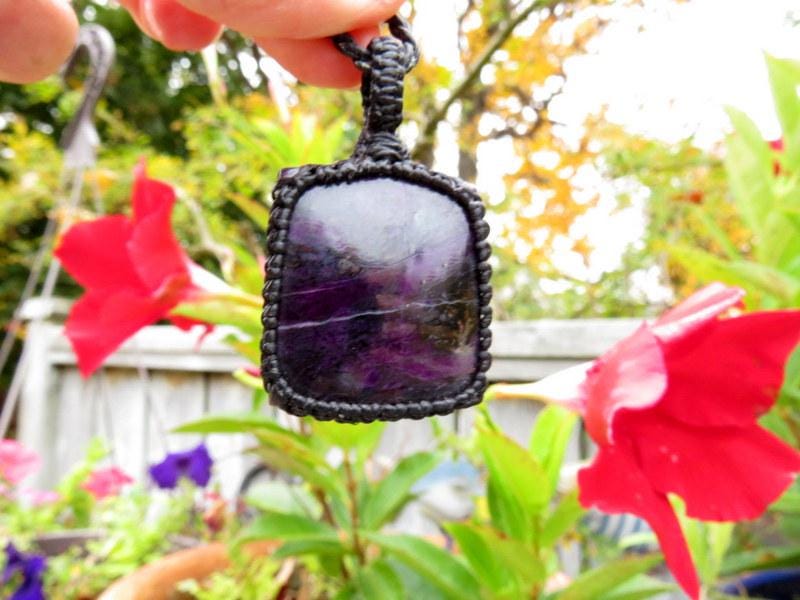 Sugilite gemstone necklace, Sugilite meaning Sugilite gemstone