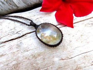 Gift for the Zen Seeker, Garden Quartz necklace