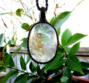 Gift for the Zen Seeker, Garden Quartz necklace