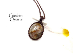 Gift for the Zen Seeker, Garden Quartz necklace, Womens healing crystal jewelry, gift for the mom, gift for the boho beauty, gem jewelry