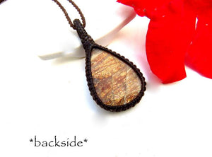 Sunstone macrame necklace, sunstone necklace, gift ideas for the supernaturalist, Sunstone meaning, Libra crystals, vacation necklace