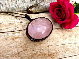 Mothers Day Gift Ideas, Rose Quartz Necklace Pendant, gift ideas for the zen seeker, self love gifts, self gift, love gemstones