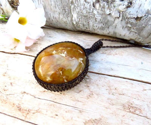 Golden Healer Quartz Necklace, healing crystal necklace gift, golden healer pendant, gift ideas for the rock collector, crystal lover