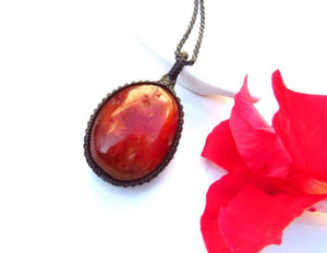 Mothers day gift ideas for her, Carnelian Gemstone necklace, Carnelian necklace, Chakra stones, Courage crystals, sacral crystals