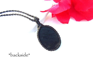 Black Onyx Druzy Necklace, druzy necklace, mothers day gift idea, macrame necklace, onyx jewelry, oval, gift guide, onyx gemstone jewelry