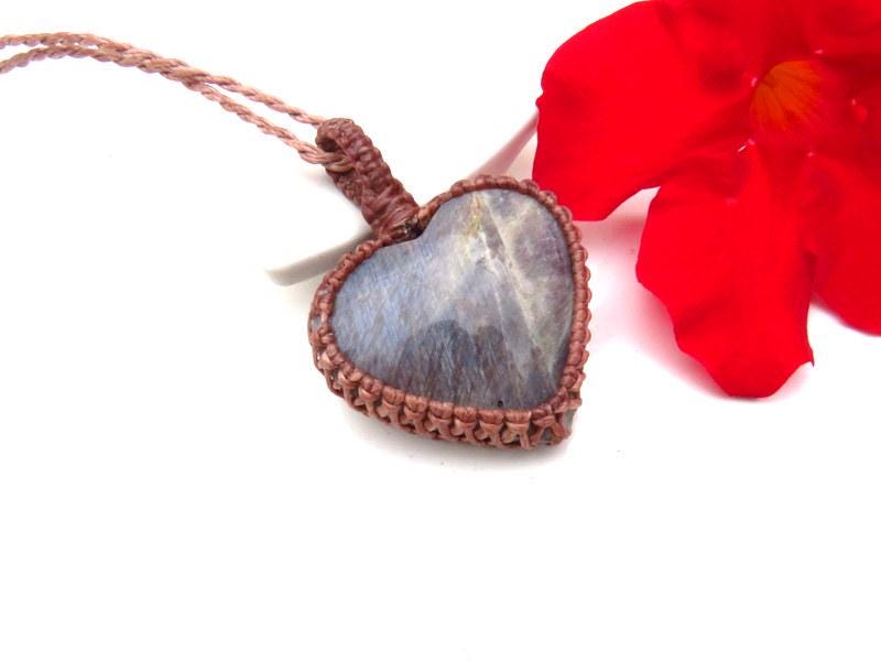 Belomorite macrame necklace, mothers day gift